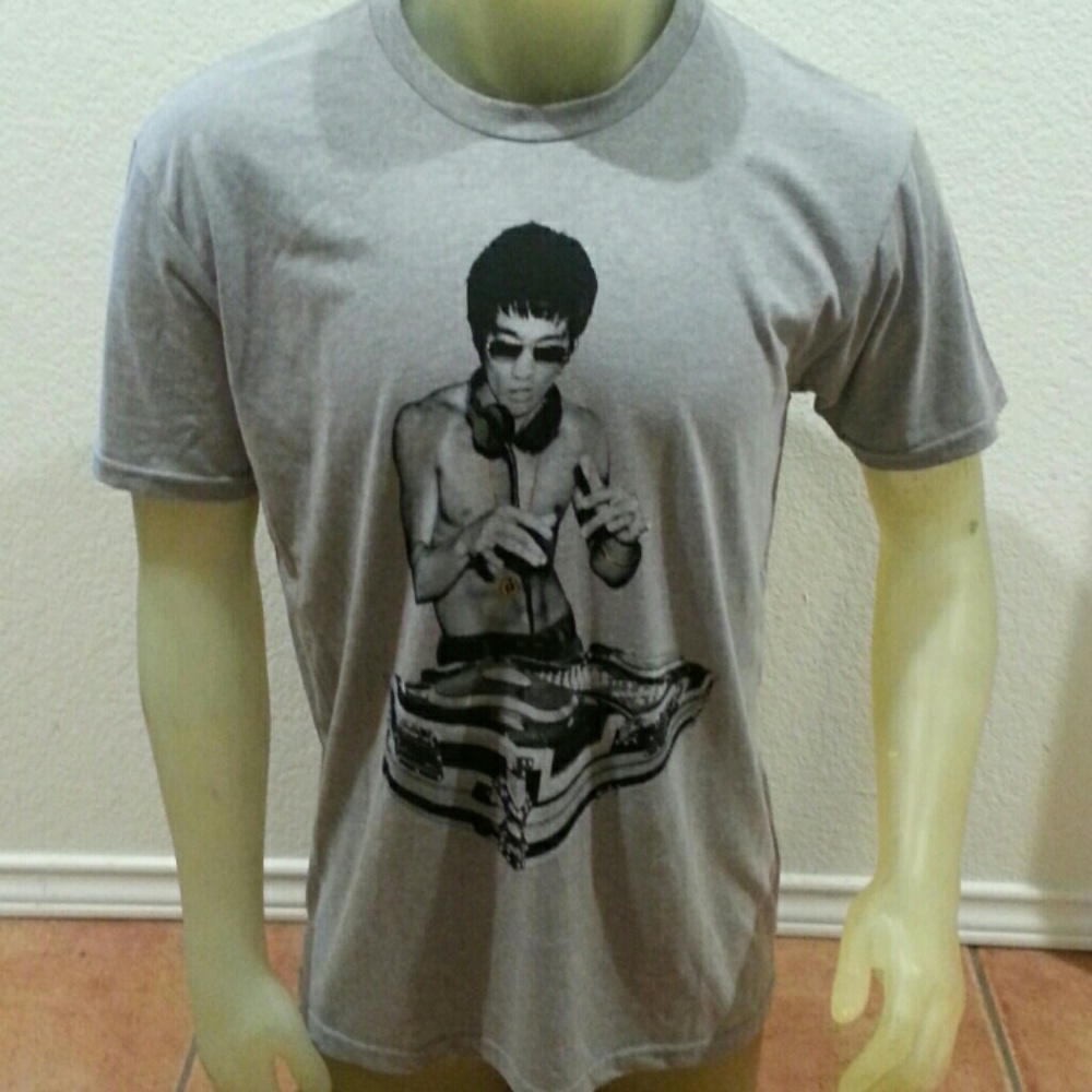 COPY - Bruce Lee DJ Gray 100% T shirt XL